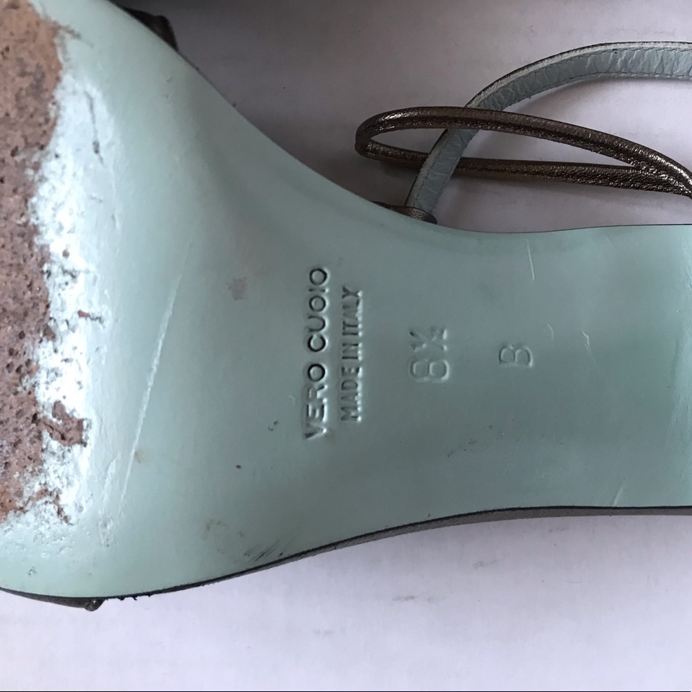 Cynthia Rowley Bronze Heels - Picture 6 of 8